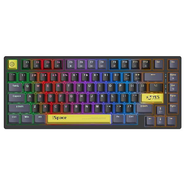 Onikuma G52 Wired Mechanical Gaming Keyboard with RGB Backlighting,Hot Swappable Brown Switch