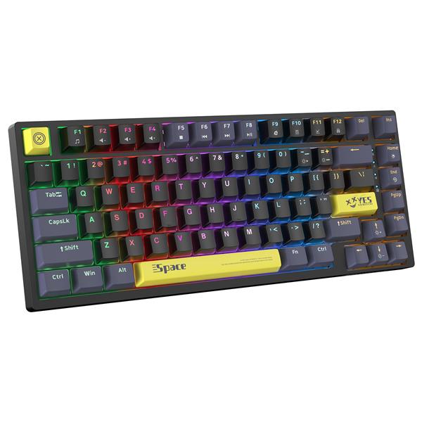 Onikuma G52 Wired Mechanical Gaming Keyboard with RGB Backlighting,Hot Swappable Brown Switch