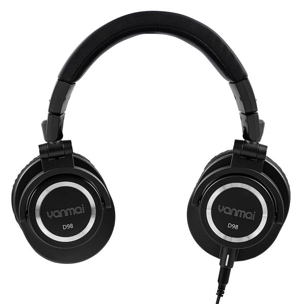 YANMAI Advanced DJ Monitor Headphones, Black