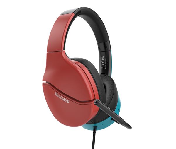 SADES SA-725 Blue Red Spwoer  Gaming Headset