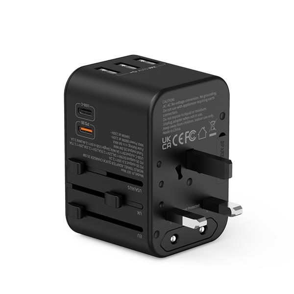 iCAN 35.5W 5-Port Universal Travel Adapter(Open Box)