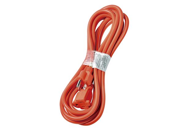 iCAN 50ft outdoor extension cord,14AWG, 15A,125V,1875W, Red