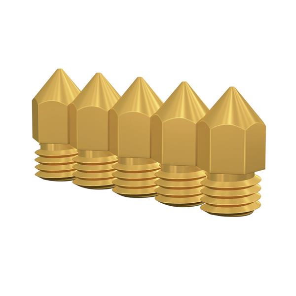 0.4mm Nozzle Kit, Nozzle_D6×d0.4×H13_brass_5PCS, Ender-3 V2/Ender-5 Pro/Ender-5 plus/Ender-6/Ender-3/Ender-3 Pro/Sermoon D1_/Ender-3 Max