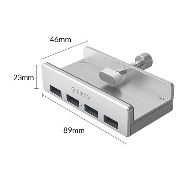 Orico 4-Port USB 3.0 Clip-Type Hub with 5ft USB-A Extension Cable