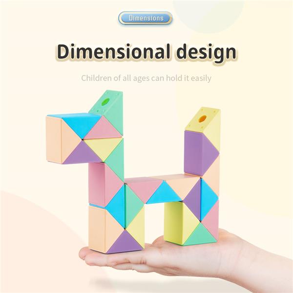 Moyu 36pcs Finger Sensory Snake puzzle Creation Twist Puzzles Cube Fidget toy