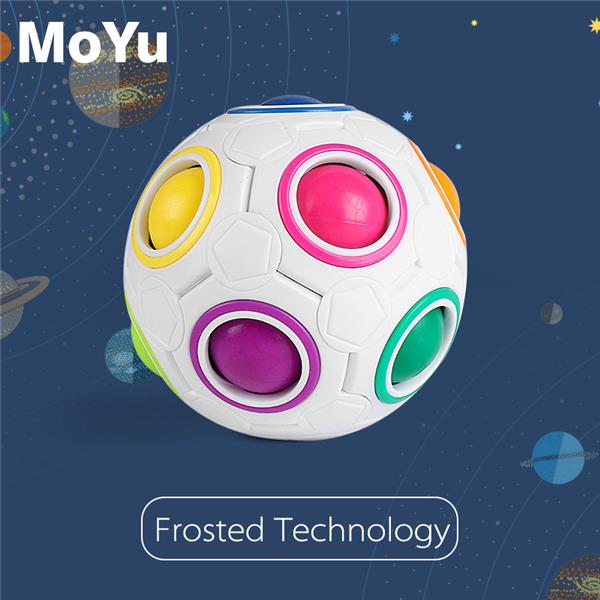 MoYu Magic: 12Holes Rainbow Ball Colorful Puzzle Fidget Cube