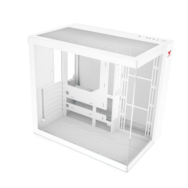 Armoury C708 Tempered Glass Mid-tower, White(Open Box)