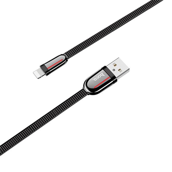 HOCO "U74 Grand" charging data cable for iP, 1.2m (4ft), Black