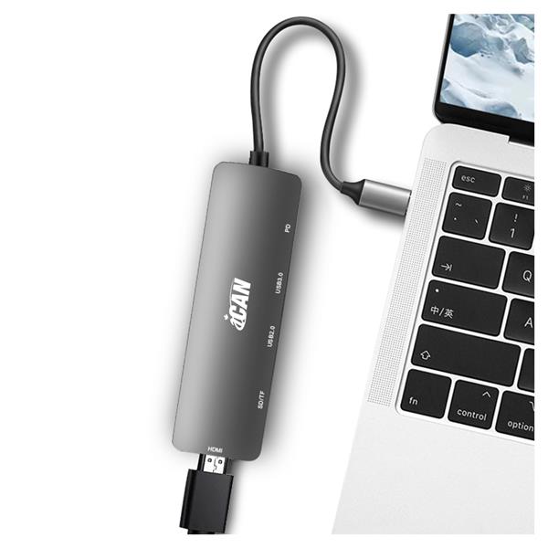 iCAN Type C 6 In 1 USB 3.0 Type C Adapter