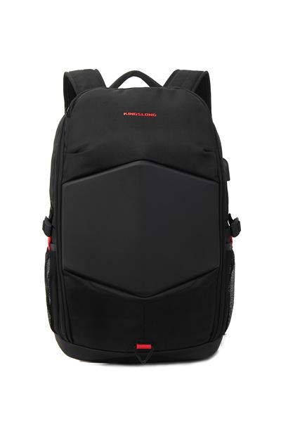 KINGSLONG 17.3" Gaming Backpack with USB Port, Waterproof, Black