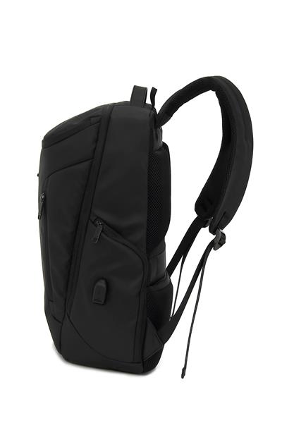 KINGSLONG 15.6" Business Backpack with USB Charging Port, Black