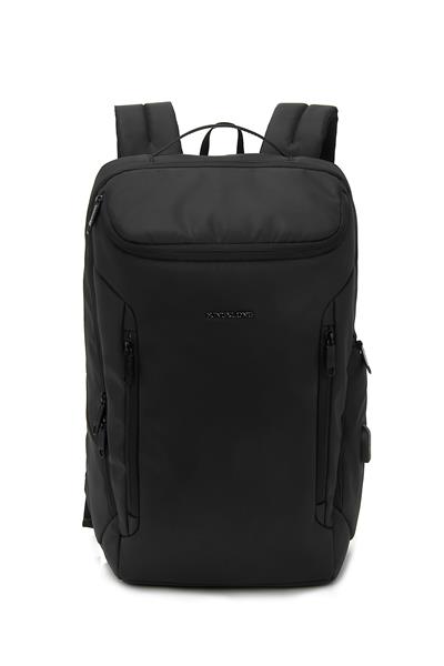 KINGSLONG 15.6" Business Backpack with USB Charging Port, Black