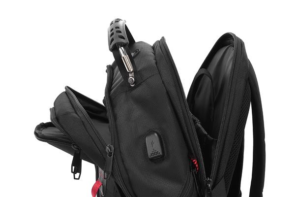 KINGSLONG 15.6" Business Backpack with Laptop Compartment, Black