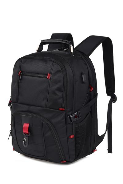 KINGSLONG 15.6" Business Backpack with Laptop Compartment, Black