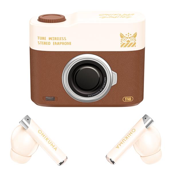 Onikuma T18 Brown True Wireless Earphone