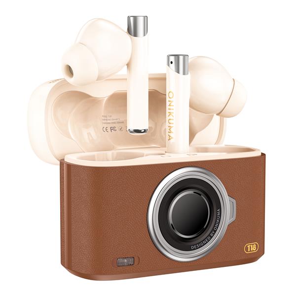 Onikuma T18 Brown True Wireless Earphone