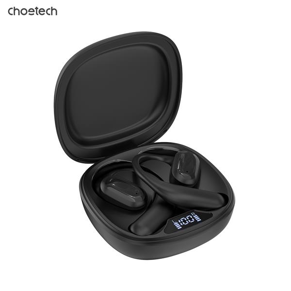 CHOETECH BH-T25 Open-Ear Air Conduciton ENC Sports Earbus, Black