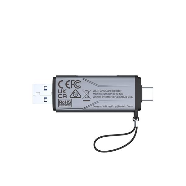 UNITEK USB A/C to Micro SD/SD Multi-In-One Card Reader