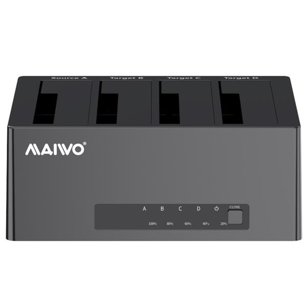 Maiwo K3084 Four Bay HDD Docking Station with Offline 1:3 Clone/ Duplicator