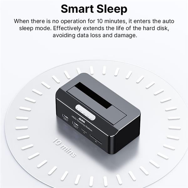 iCAN RSH-338H  2.5" and 3.5" SATA HDD / SSD Docking Station with Memory Card Reader Function for SD/TF