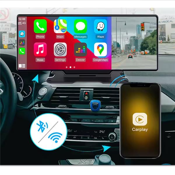 ICAN 10.26 Inch Screen Wireless Carplay & Android Auto , 4K Dash Cam