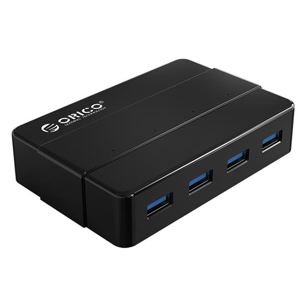 Orico 4-Port USB 3.0 Hub, 12V 2A Power Adapter, Dual Mode Power Supply