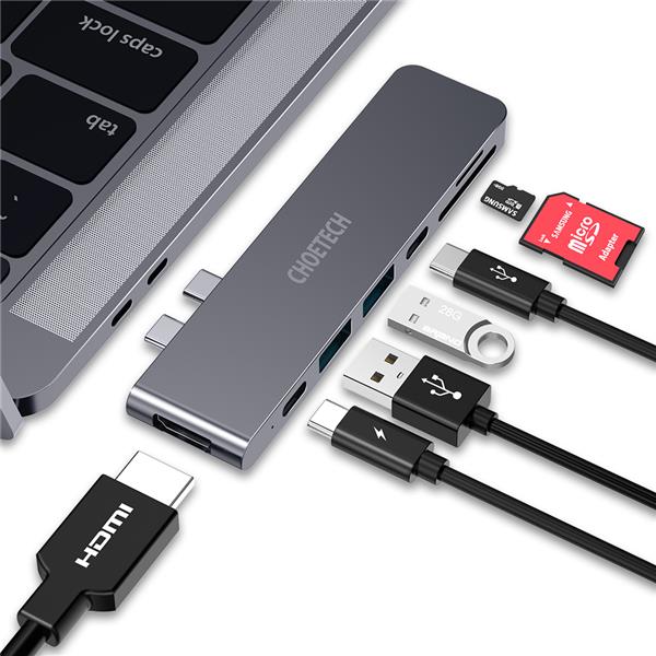 Choetech 7-in-2 USB-C 100W Docking Station for MacBook Pro&MacBook Air