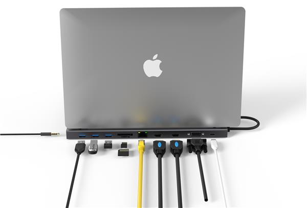Blueendless 11-in-1 100W USB-C Docking Station for Triple Display