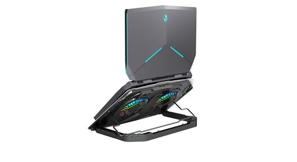 iCAN Gaming Laptop Cooler with Phone Holder, 2 Quiet Big Fans