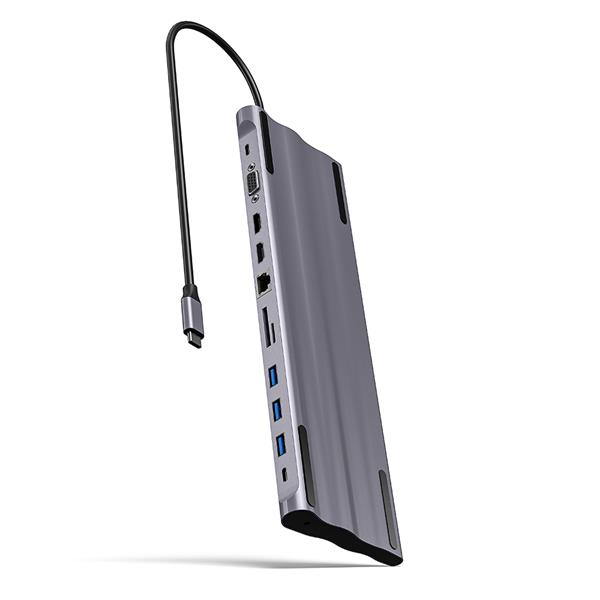 Maiwo 12-in-1 100W USB-C 5Gbps Docking Station, Extend Mode