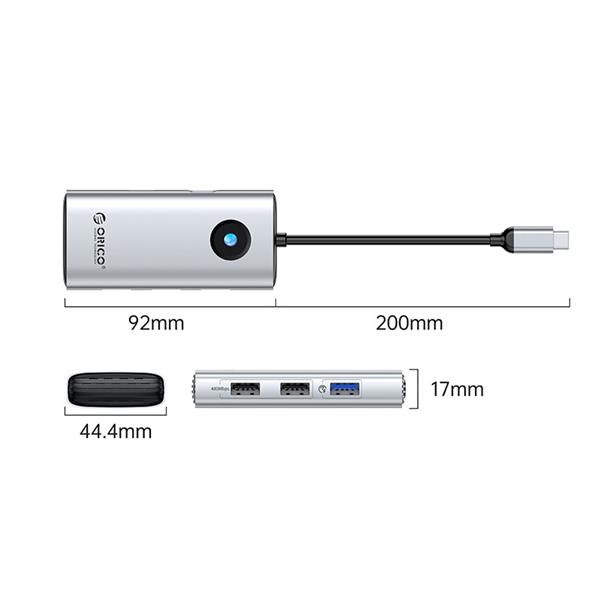 Orico 5-in-1 60W Type-C 5Gbps Multi-function Docking Station(Open Box)