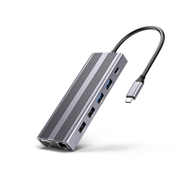 Maiwo 12-in-1 USB-C 100W Docking Station for Dual Monitor