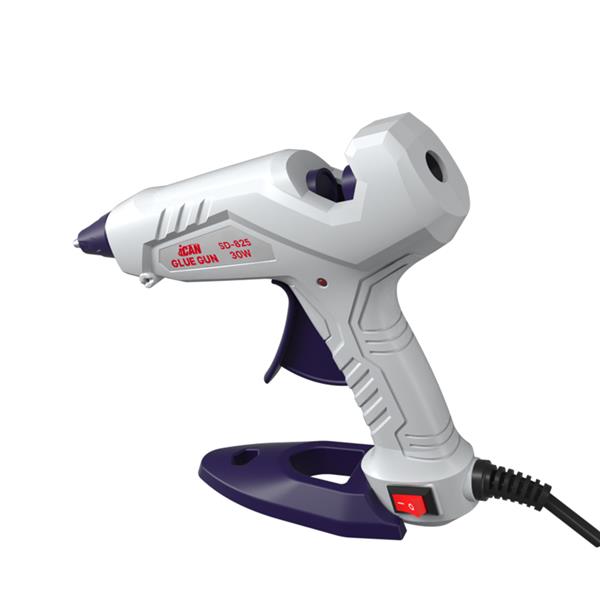 iCAN SD-825 30 W AC Ergonomic Trigger Design Glue Gun with Indicator Light Suited for ? 7.0~7.5 mm Glue Sticks.