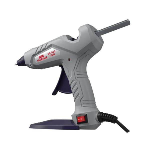 iCAN SD-825 30 W AC Ergonomic Trigger Design Glue Gun with Indicator Light Suited for ? 7.0~7.5 mm Glue Sticks.