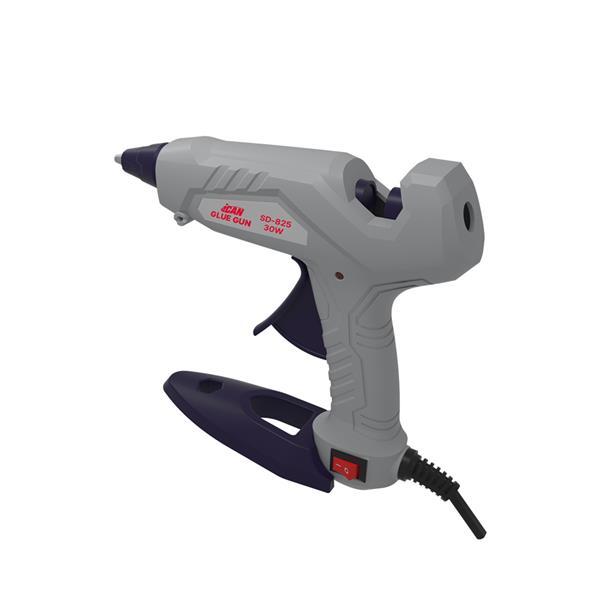 iCAN SD-825 30 W AC Ergonomic Trigger Design Glue Gun with Indicator Light Suited for ? 7.0~7.5 mm Glue Sticks.