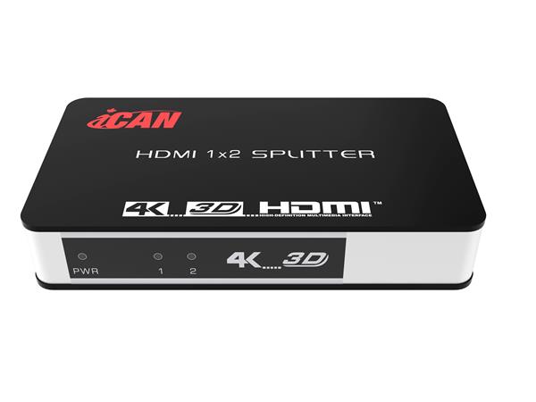 iCAN HDMI 1x2 Splitters, HDMI 1.4, Support 4K