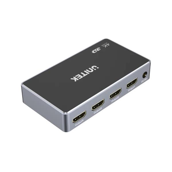 UNITEK HDMI Splitter 1-In-4 Out 4K30HZ