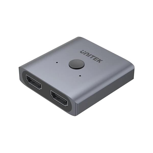 UNITEK 4K HDMI 2.0 Switch 2-To-1 Bi-Directional,  Aluminum(Open Box)