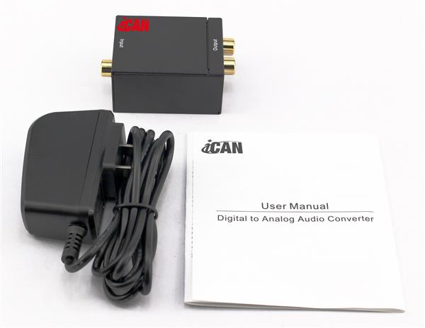 iCAN Digital to Analog Audio Converter with 5V Power Adaptor