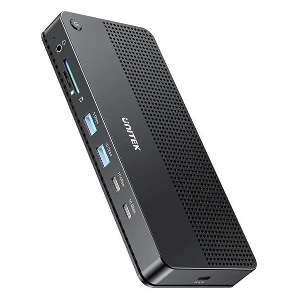 UNITEK 15-in-1 MST 8K 10Gbps 100W Docking Station for Triple Displays