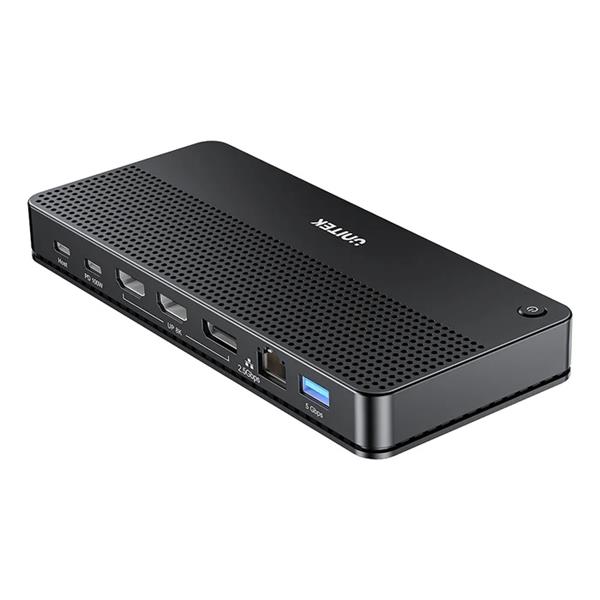 UNITEK 15-in-1 MST 8K 10Gbps 100W Docking Station for Triple Displays