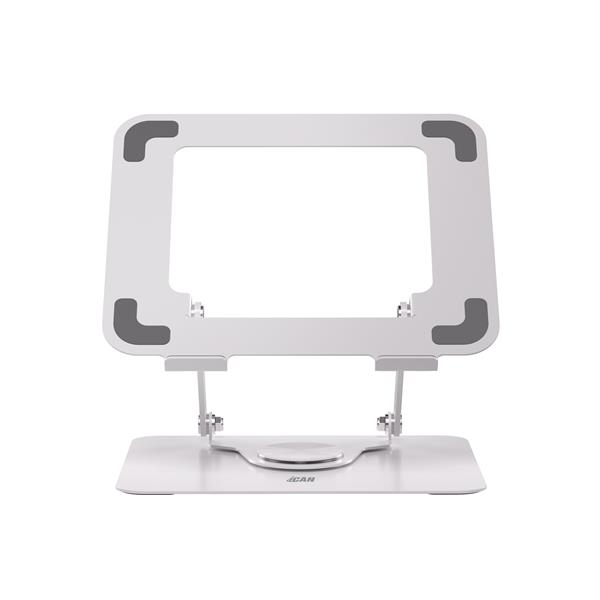 iCAN H26 Laptop/Tablet Ergonomic Stand, Adjustable and Rotatable Height & Angle, White.