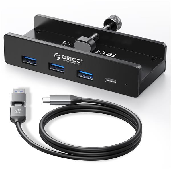 Orico 5-in-1 Type-C Clip-type Hub with USB A/C Dual Connectors