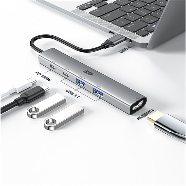 iCAN 5-in-1 USB-C 100W Hub