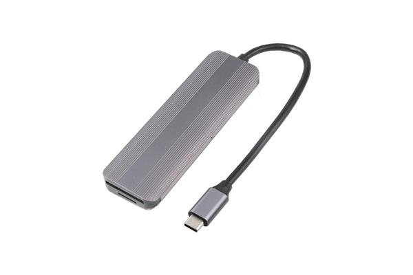 iCAN 6-in-1 USB 3.0 Hub with SD/TF Card Reader & PD 100W, USB-C Input