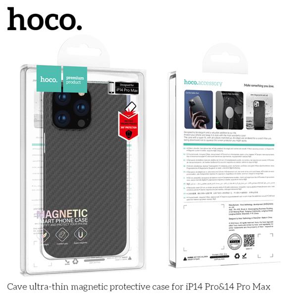 HOCO Cave Ultra-thin Magnetic Protective Case for iPhone14 Pro - Black