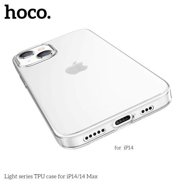 HOCO Phone Case for iPhone 14 Plus, Light series TPU, Transparent