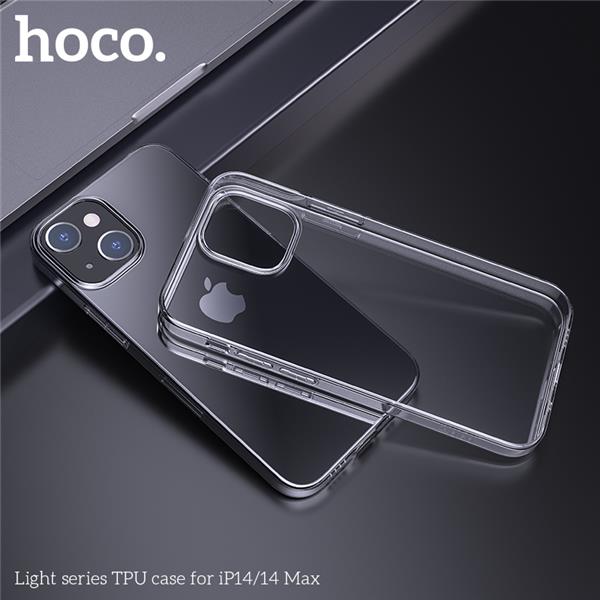 HOCO Phone Case for iPhone 14 Plus, Light series TPU, Transparent