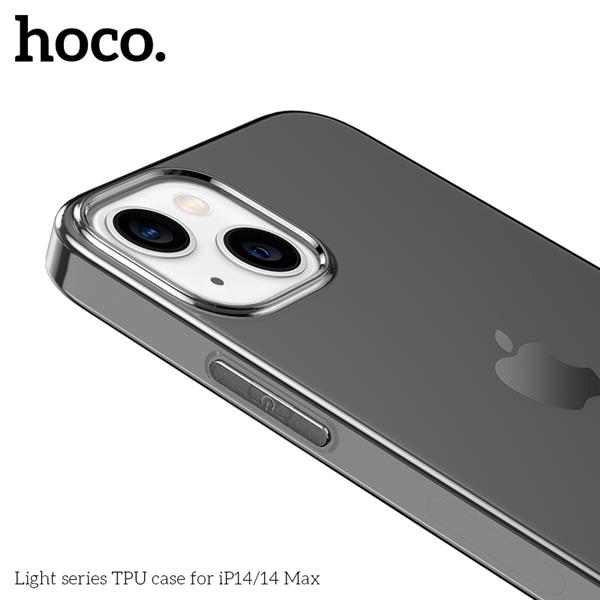 HOCO Phone Case for iPphone 14 Pro, Light Series TPU, Transparent