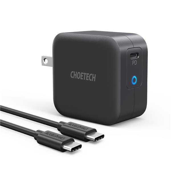 Choetech 61W USB-C GaN Charger with 5ft/ USB-C Cable(Open Box)